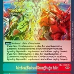 Digimon Adze Beast Blade and Shining Dragon Bullet (-066) (V.2)