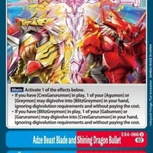Digimon Adze Beast Blade and Shining Dragon Bullet (-066) (V.1)