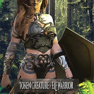 Magic: The Gathering Elf Warrior Token (Green 1/1) (V.3)