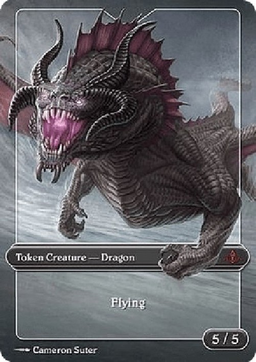 Magic: The Gathering Dragon Token (Red 5/5) (V.1)