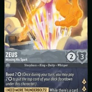 Lorcana 10WHI Zeus - Missing His Spark