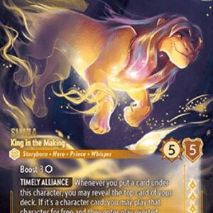 Lorcana 10WHI Simba - King in the Making (V.2)