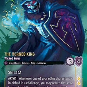 Lorcana 10WHI The Horned King - Wicked Ruler (V.2)