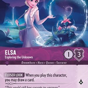 Lorcana 10WHI Elsa - Exploring the Unknown (V.2)