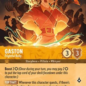 Lorcana 10WHI Gaston - Frightful Bully (V.2)