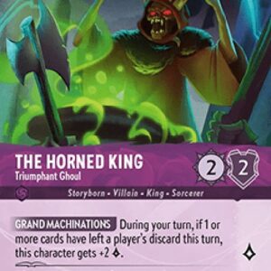 Lorcana 10WHI The Horned King - Triumphant Ghoul (V.2)