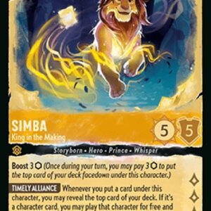 Lorcana 10WHI Simba - King in the Making (V.1)