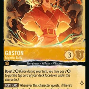 Lorcana 10WHI Gaston - Frightful Bully (V.1)