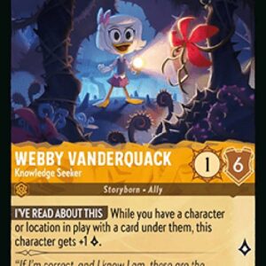 Lorcana 10WHI Webby Vanderquack - Knowledge Seeker