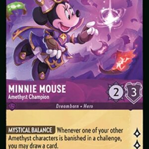 Lorcana 10WHI Minnie Mouse - Amethyst Champion