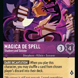 Lorcana 10WHI Magica De Spell - Shadowy and Sinister