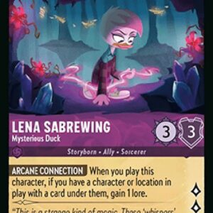 Lorcana 10WHI Lena Sabrewing - Mysterious Duck