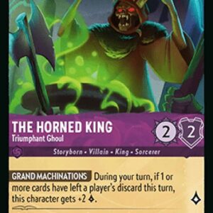 Lorcana 10WHI The Horned King - Triumphant Ghoul (V.1)