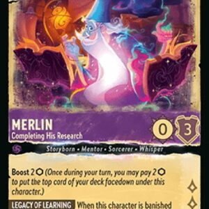 Lorcana 10WHI Merlin - Completing His Research (V.1)