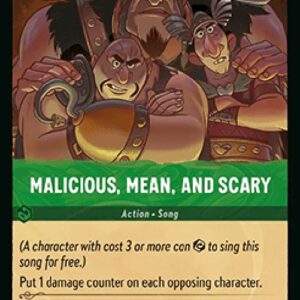 Lorcana 10WHI Malicious, Mean, and Scary (V.1)