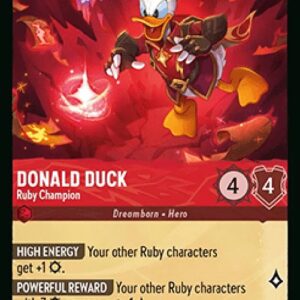 Lorcana 10WHI Donald Duck - Ruby Champion