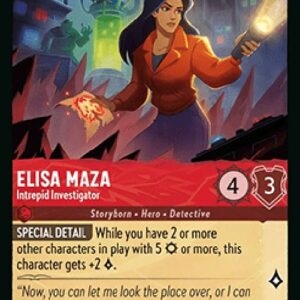 Lorcana 10WHI Elisa Maza - Intrepid Investigator