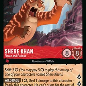 Lorcana 10WHI Shere Khan - Fierce and Furious