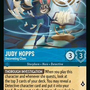 Lorcana 10WHI Judy Hopps - Uncovering Clues