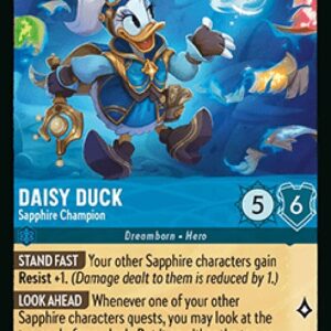 Lorcana 10WHI Daisy Duck - Sapphire Champion