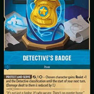 Lorcana 10WHI Detective's Badge