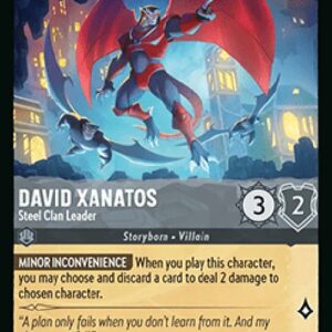 Lorcana 10WHI David Xanatos - Steel Clan Leader