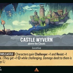 Lorcana 10WHI Castle Wyvern - Above the Clouds