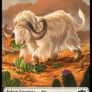 Magic: The Gathering Ox Token (W 2/2) // Mercenary Token (R 1/1)