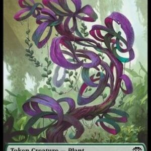 Magic: The Gathering Plant Token (G 0/1) // Plant Warrior Token (G 4/2)