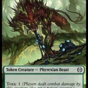 Magic: The Gathering Phyrexian Beast Token (G 3/3) // Rebel Token (R 2/2)