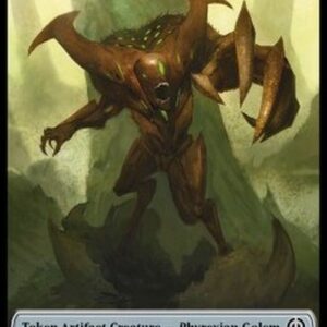 Magic: The Gathering Phyrexian Golem Token (A 3/3) // Rebel Token (R 2/2)