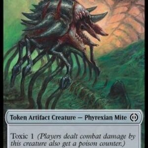Magic: The Gathering Phyrexian Mite Token (A 1/1) // Rebel Token (R 2/2)