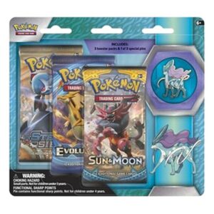 Pokemon Suicune Pin 3-Pack Blister