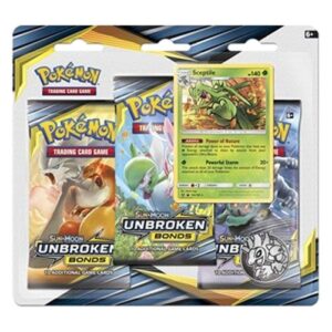 Pokemon Unbroken Bonds: Sceptile 3-Pack Blister