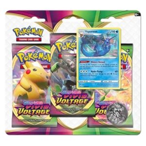 Pokemon Vivid Voltage: Vaporeon 3-Pack Blister