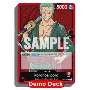 One Piece DEMO Deck: Roronoa Zoro (-001) (Incl. 1x Promotion Pack 2023 Vol.1)