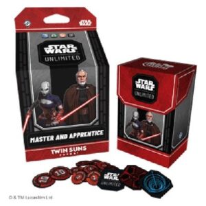 Star Wars Unlimited Master and Apprentice: Count Dooku and Asajj Ventress Twin Suns Deck
