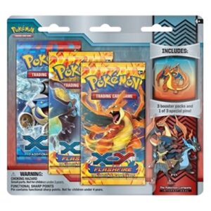 Pokemon Flashfire: Mega Charizard Y Pin 3-Pack Blister