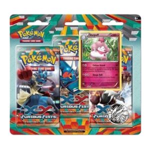 Pokemon Furious Fists: Slurpuff 3-Pack Blister
