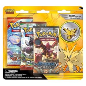 Pokemon Zapdos Pin 3-Pack Blister