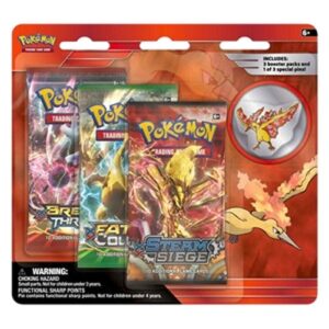 Pokemon Moltres Pin 3-Pack Blister