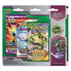 Pokemon Roaring Skies: Mega Rayquaza Pin 3-Pack Blister
