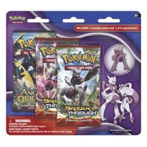 Pokemon BREAKthrough: Mega Mewtwo X Pin 3-Pack Blister