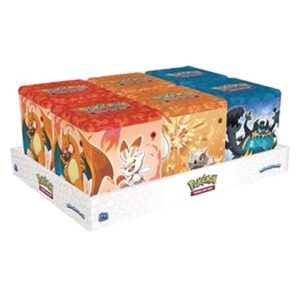Pokemon 2022 Fire, Fighting & Darkness Stacking Tin Display