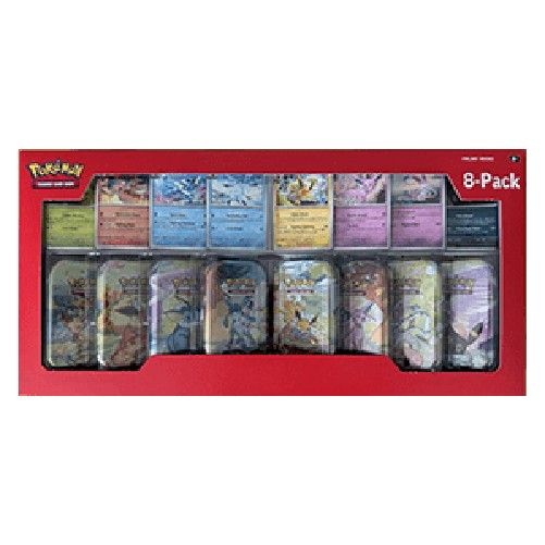 Pokemon Prismatic Evolutions: Costco 8-Pack Mini Tins Bundle