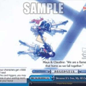 Weiss Schwarz Because Its You, My All Can Be...