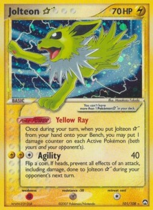Pokemon Jolteon Gold Star