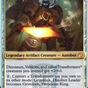 Magic: The Gathering Grimlock, Dinobot Leader // Grimlock, Ferocious King