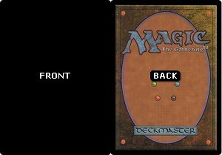 Magic: The Gathering Black Round Corner Filler Card