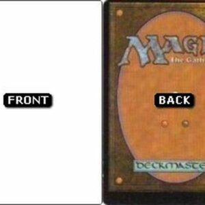 Magic: The Gathering White/MTG Back Misprint Filler Card
